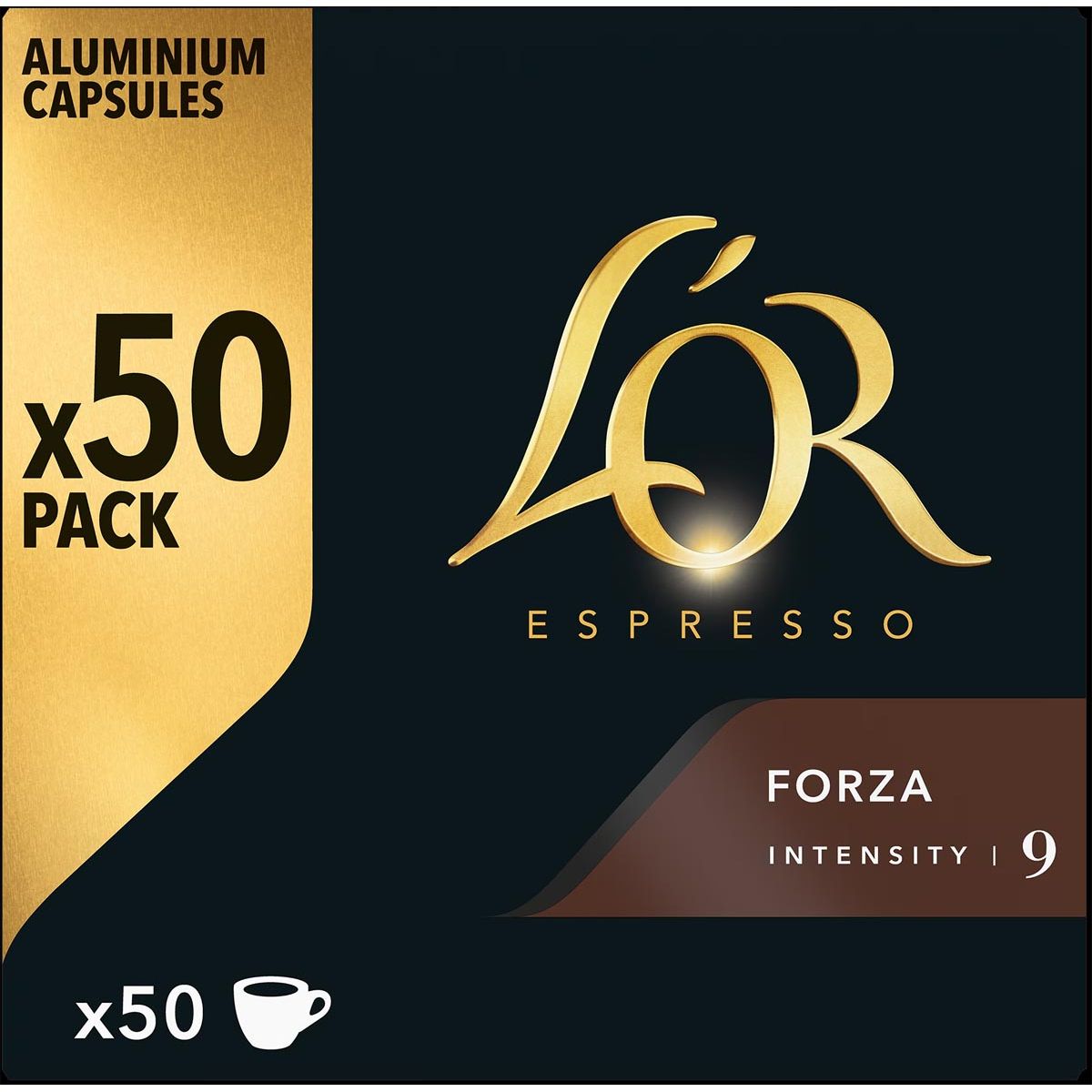 Douwe Egberts - L'Or Intensity koffiecapsules, Forza, pak van 50 stuks