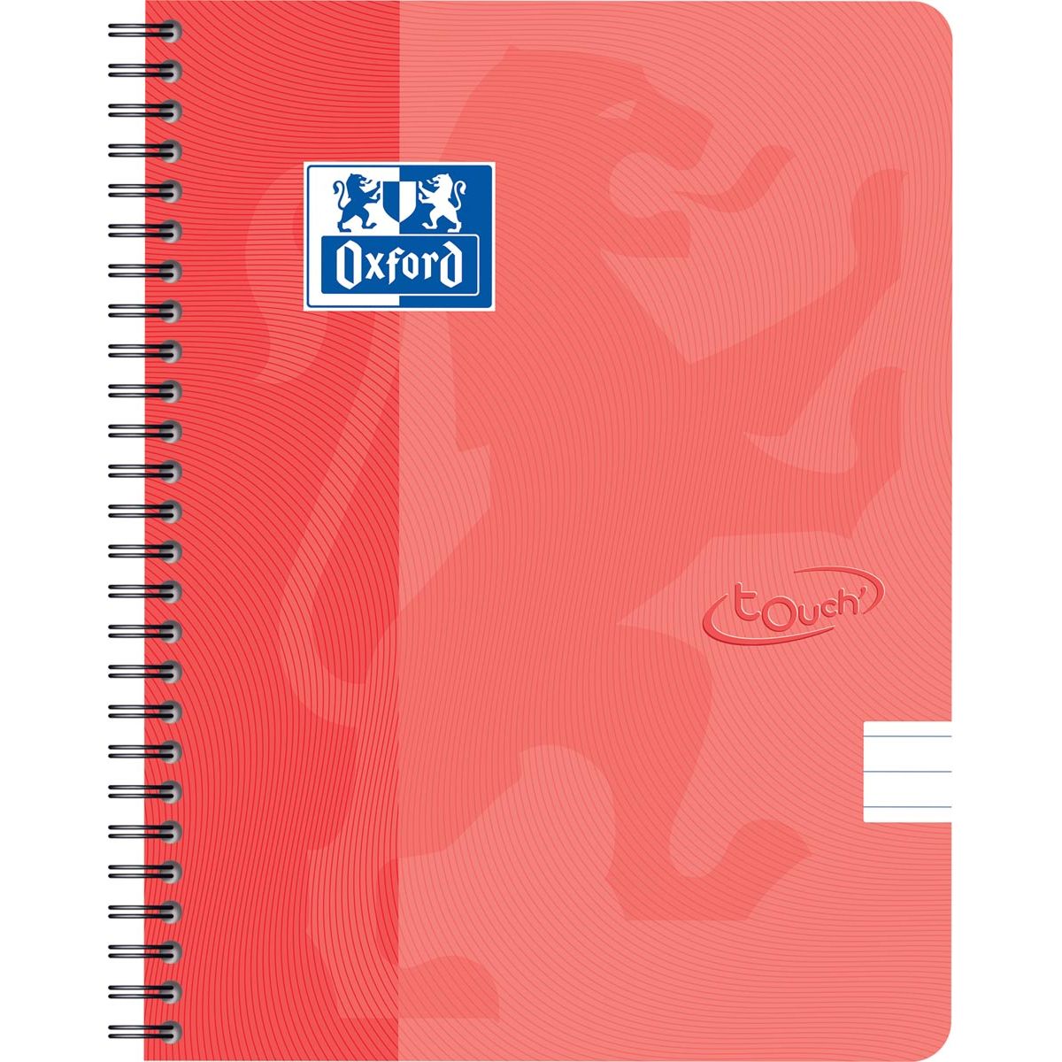 Oxford - Bloc spirale Touch A5 ligne 70 feuilles orange