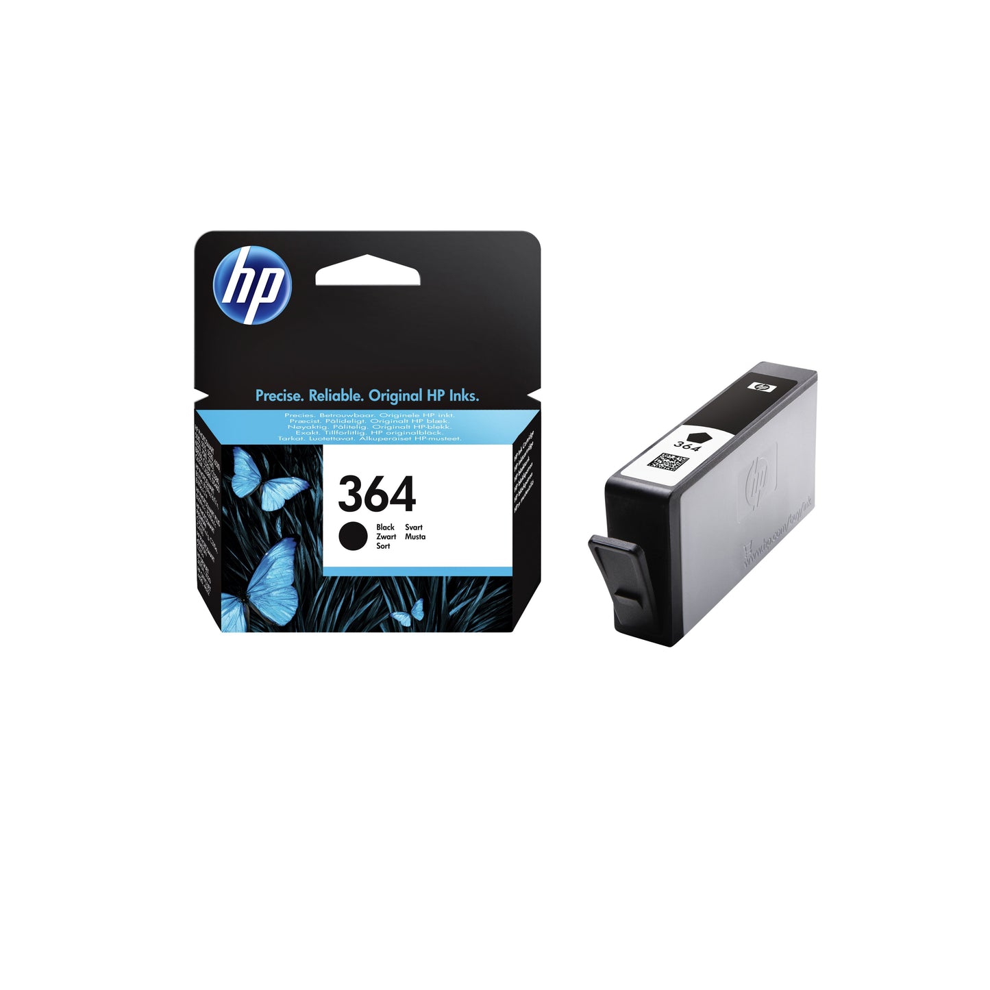 HP - Cartouche d'encre CB316EE 364 noire