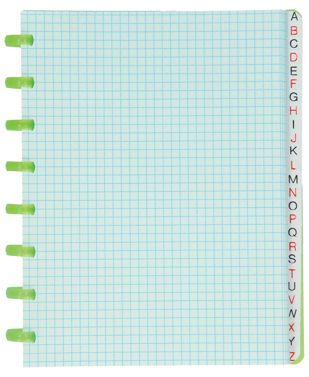 Atoma - répertoire, ft A5, transparent, carré 5mm