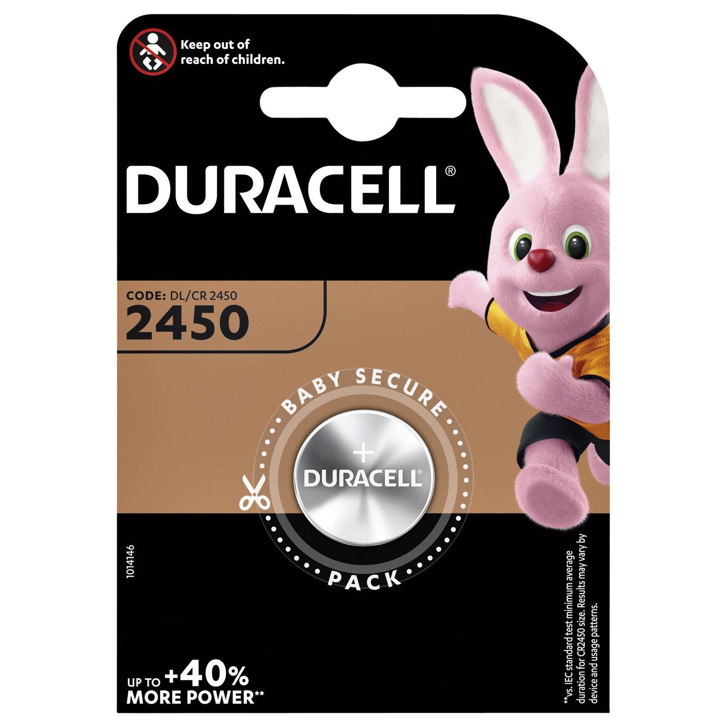 Duracell - Pile bouton 1xCR2450 lithium Ø24mm 3V-540mAh