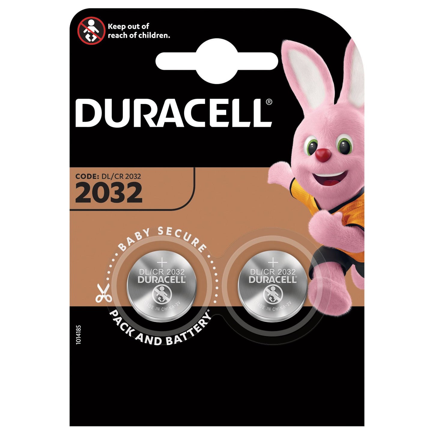 Duracell - Specialty 2032 Lithium knoopcelbatterij, verpakking van 2