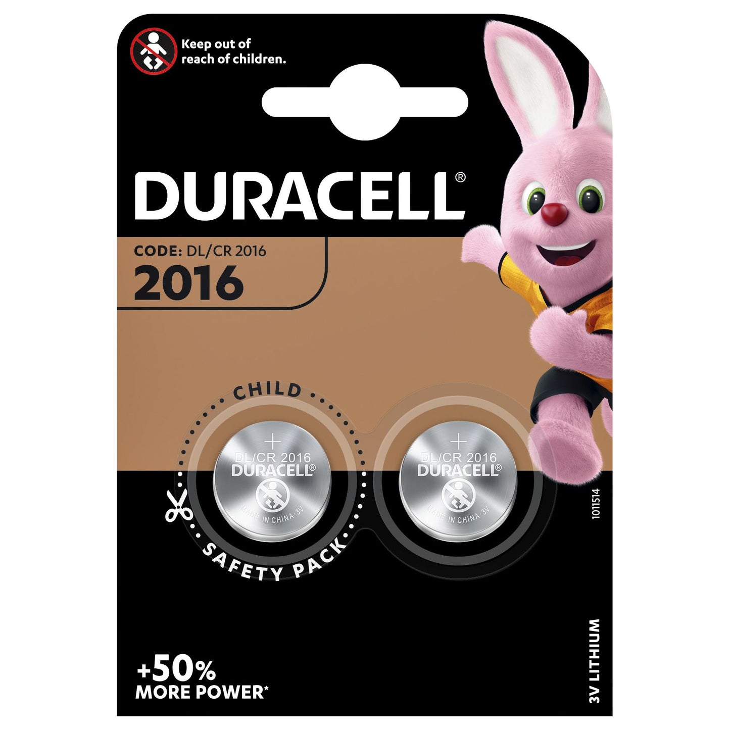Duracell - Specialty 2016 Lithium knoopcelbatterij, verpakking van 2