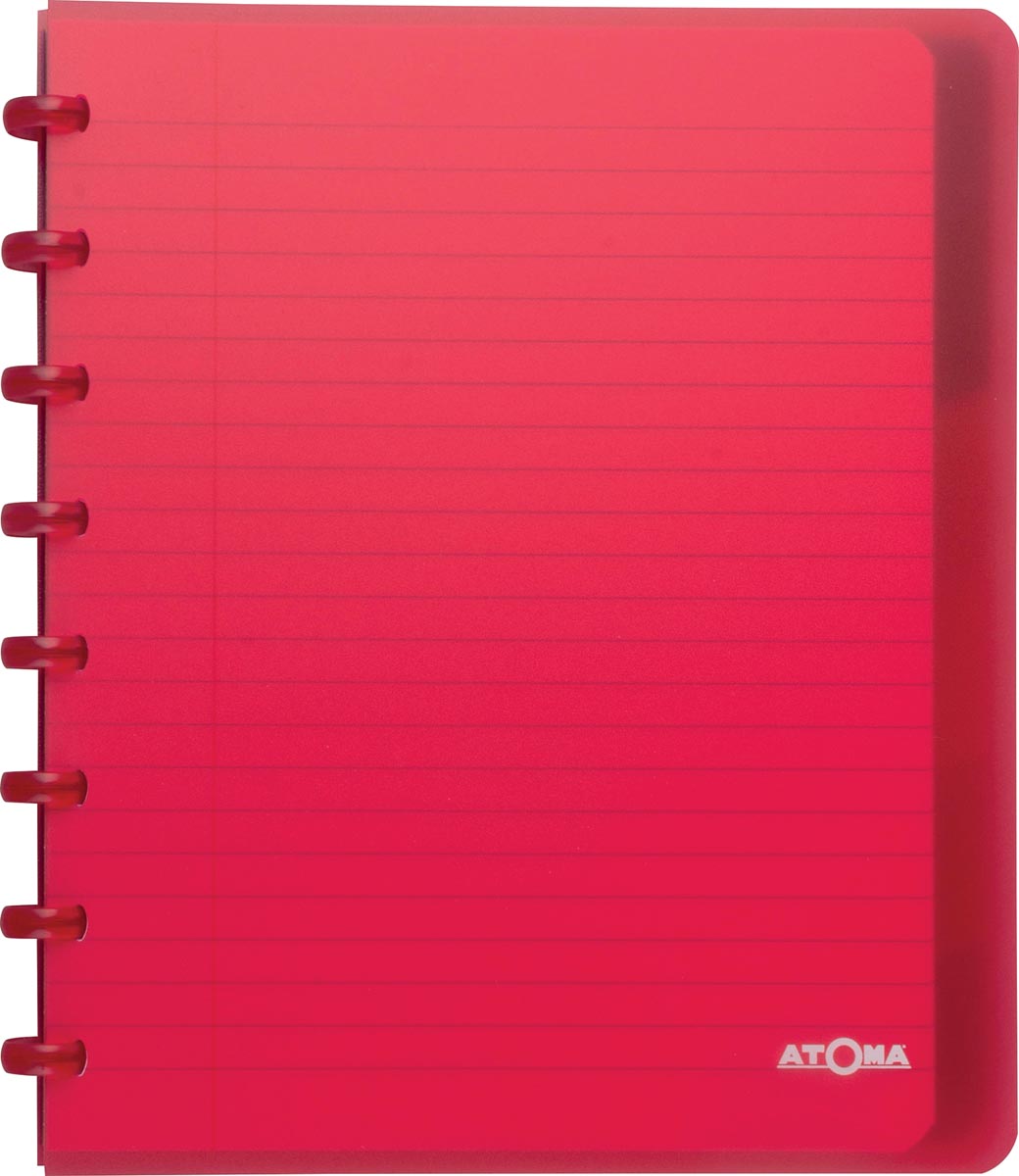Atoma - Carnet Trendy, format A5+, 120 pages, ligné, avec 6 onglets, couleurs assorties