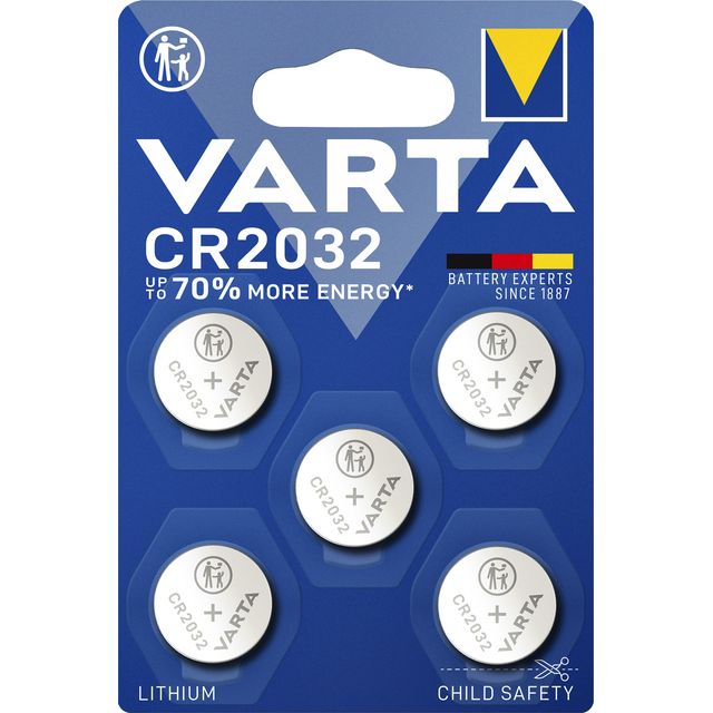 Varta - Batterie Knopfzelle CR2032 Lithium Blister à 5 Stück