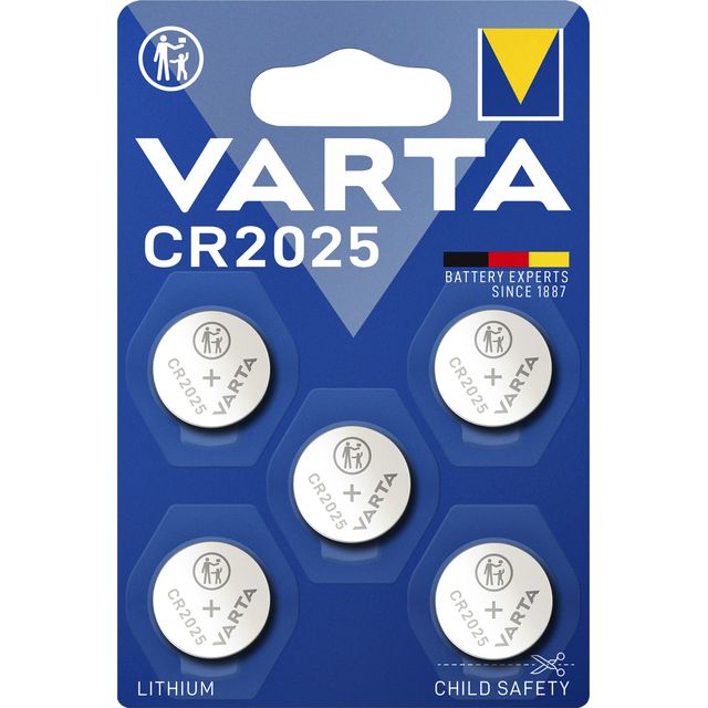 Varta - Batterie Knopfzelle CR2025 Lithium Blister à 5 Stück