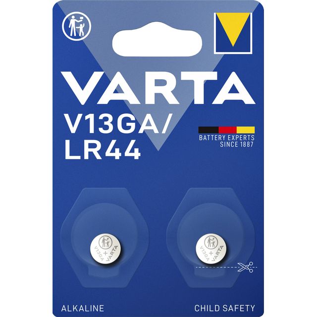 Varta - Pile bouton alcaline V13GA, blister de 2 pièces