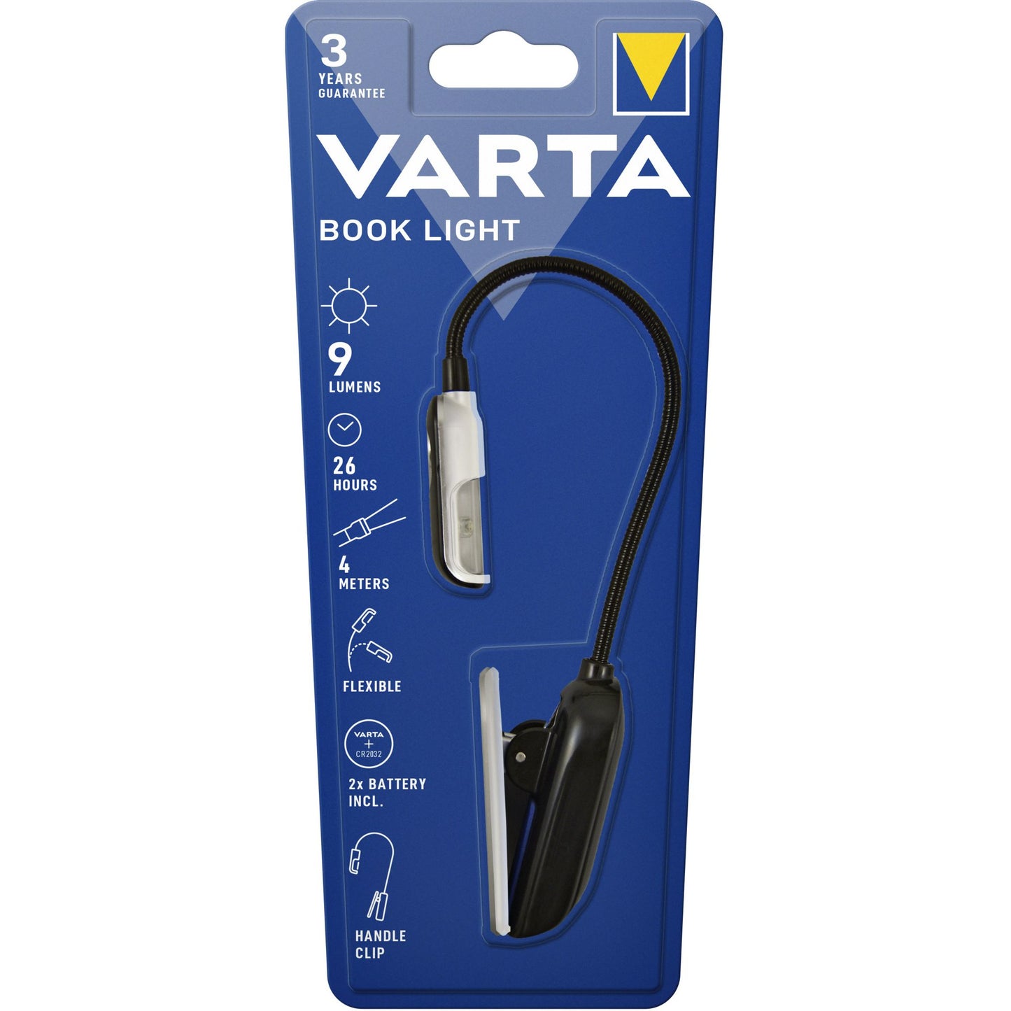 Varta - Taschenlampen-LED-Buch mit 2x CR2032-Batterien