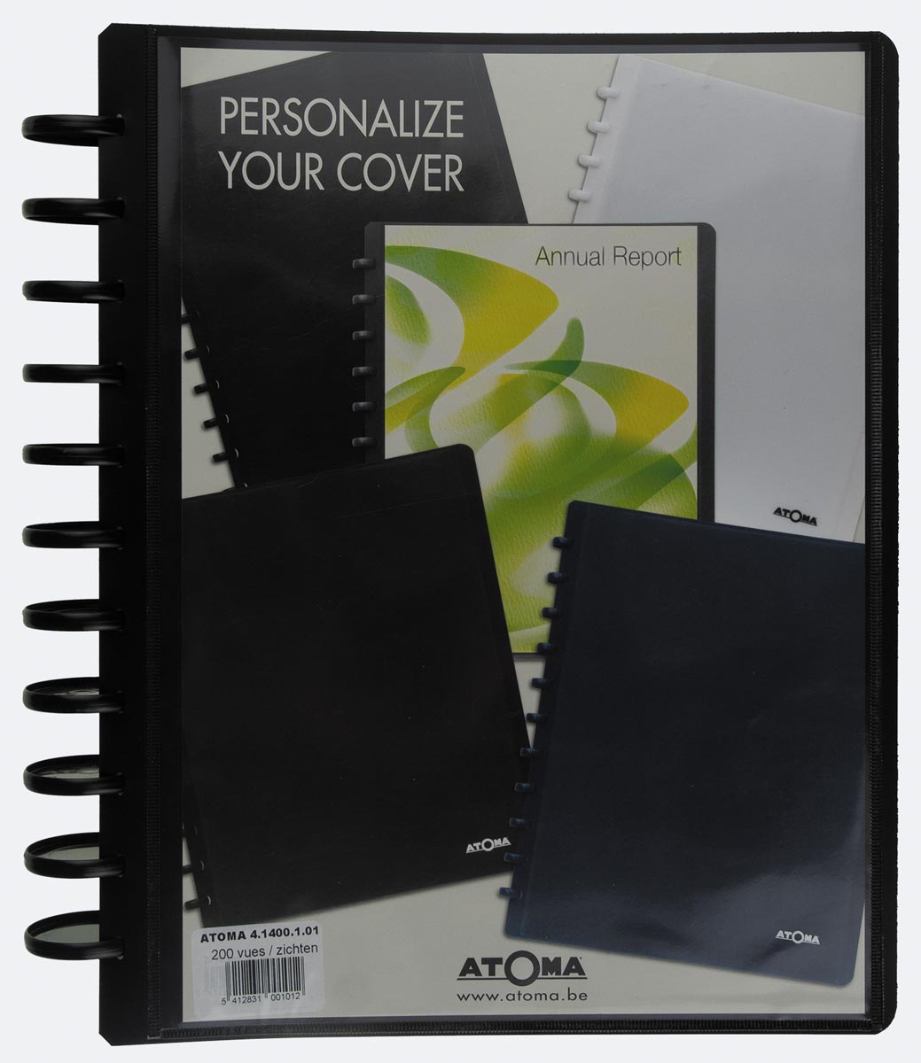 Atoma - album, pour ft A4, en PP, avec 100 pochettes, personnalisable