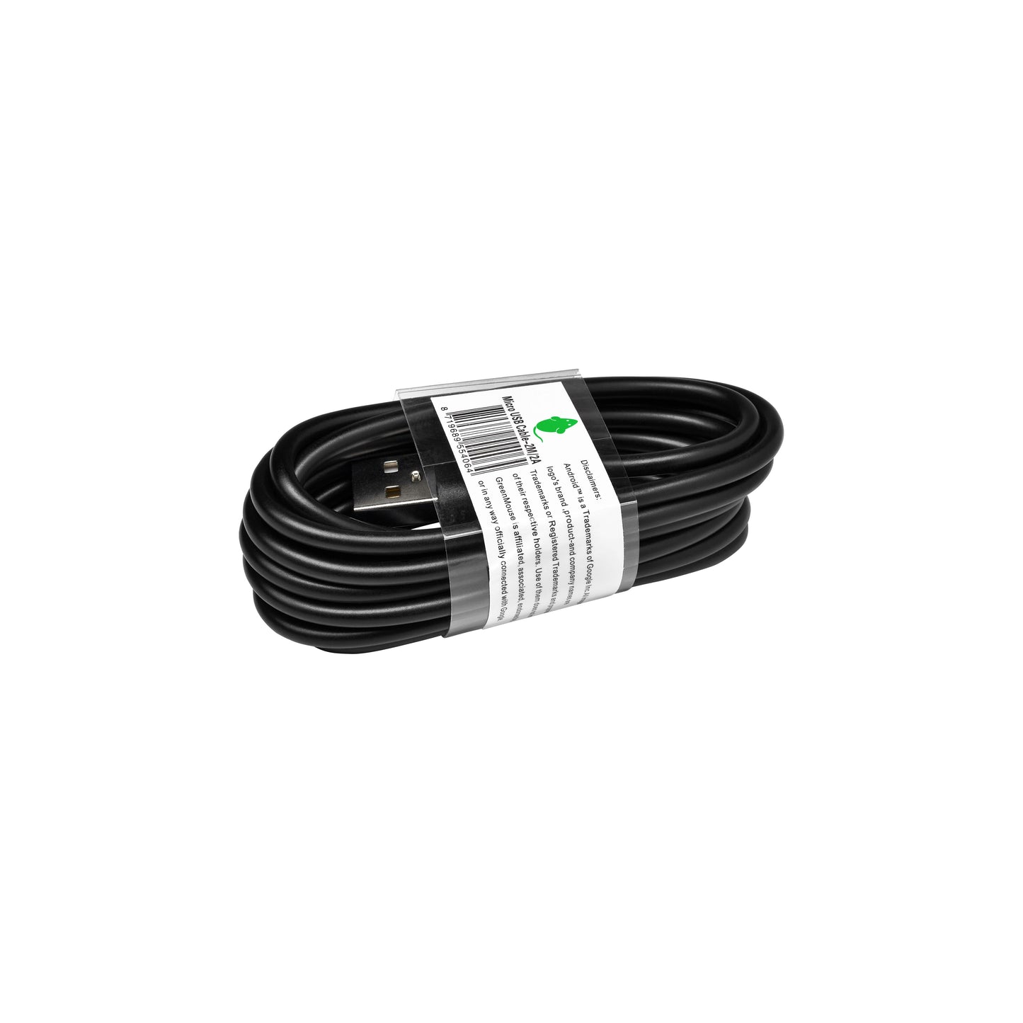 Greenmouse - Kabel USB Micro-A 2.0 2 Meter schwarz