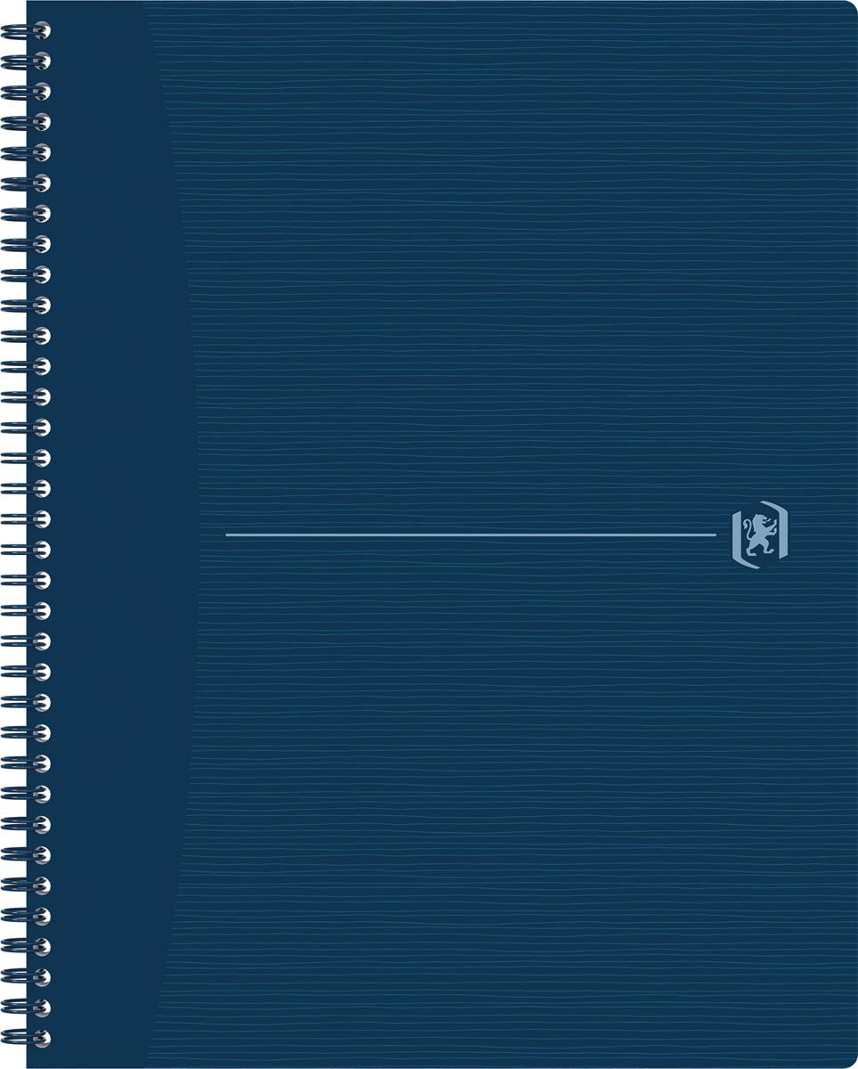 Oxford - Origin Spiralnotizbuch, ft A4+, 140 Seiten, kariert 5 mm, blau