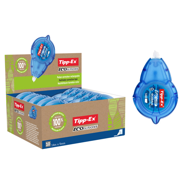 Tipp-ex - Correction recharge facile ecolutions 5mmx14m | 10 pièces