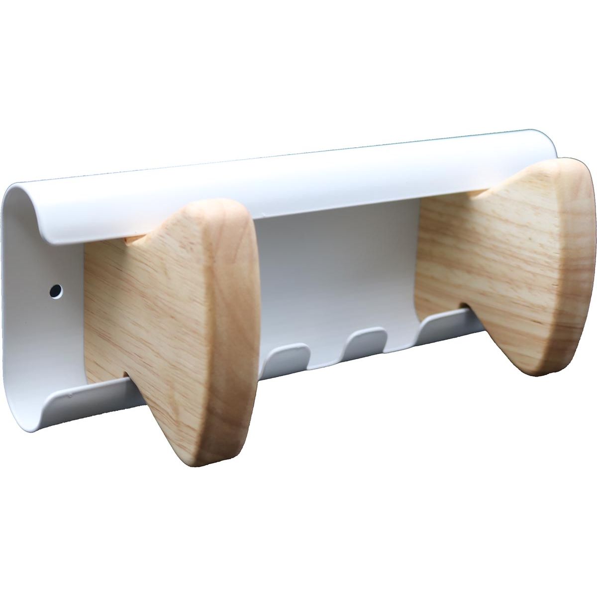 Unilux - Wandgarderobe, weiß, 2 Haken