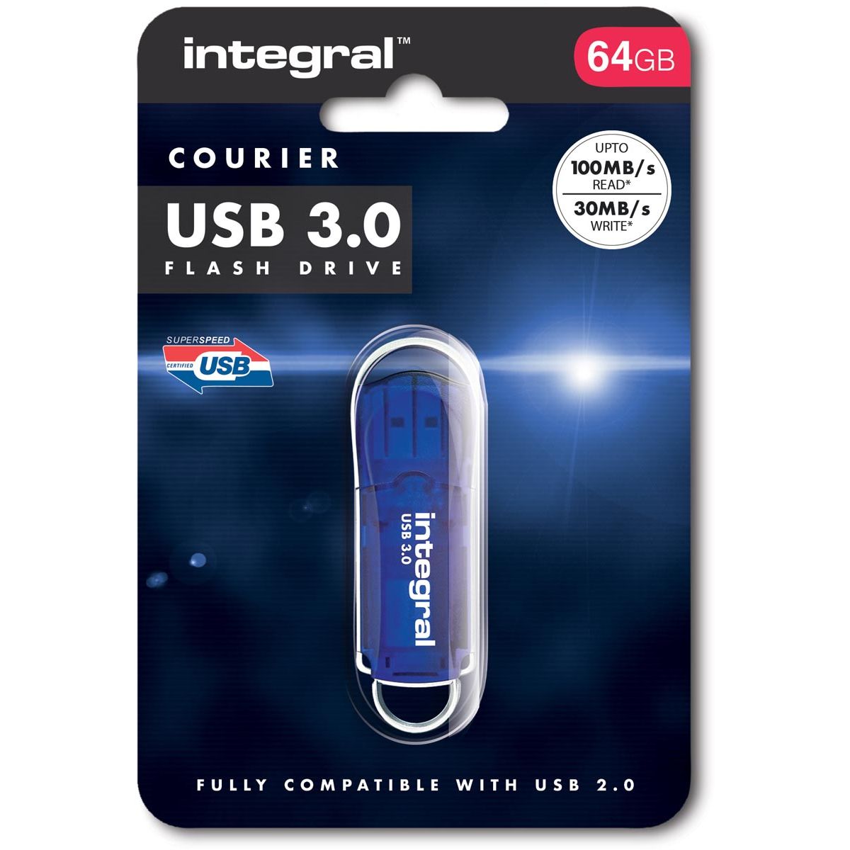 Integral - COURIER USB-Stick 3.0, 64 GB