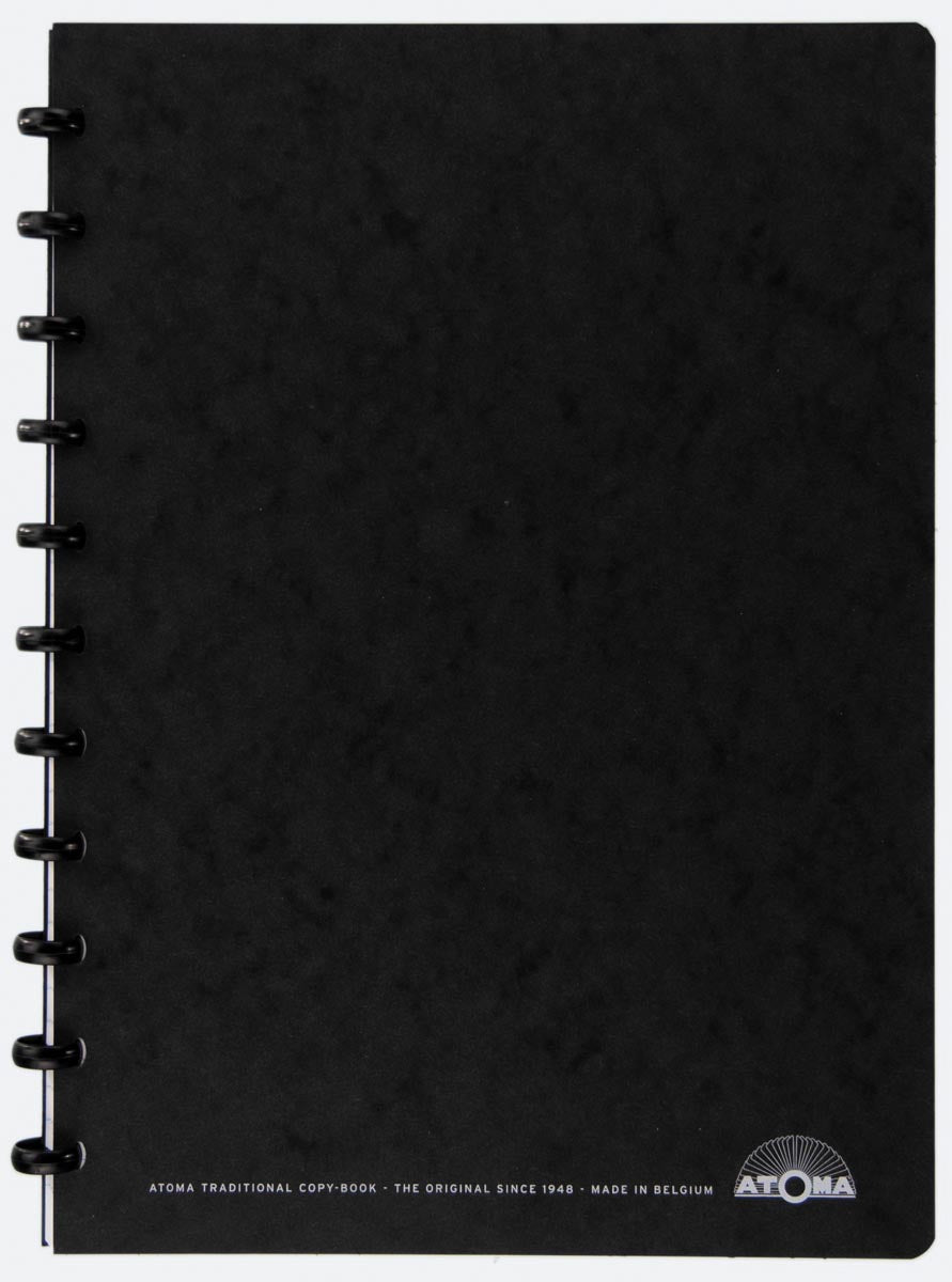 Atoma - carnet de réunion, ft A4, noir, carreaux 5 mm