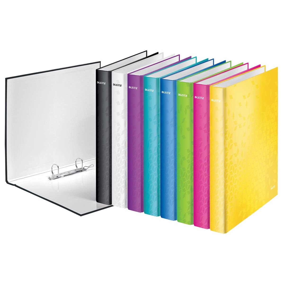 Leitz - Classeur à anneaux WOW 2 anneaux, couleurs assorties