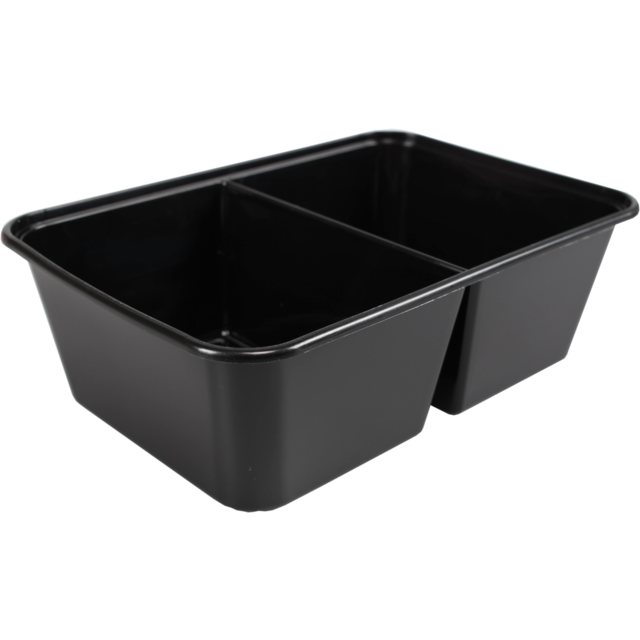 Klika-Bak | PP | 2 compartiments | 700 ml | 172x120x50mm | noir | 500 pièces