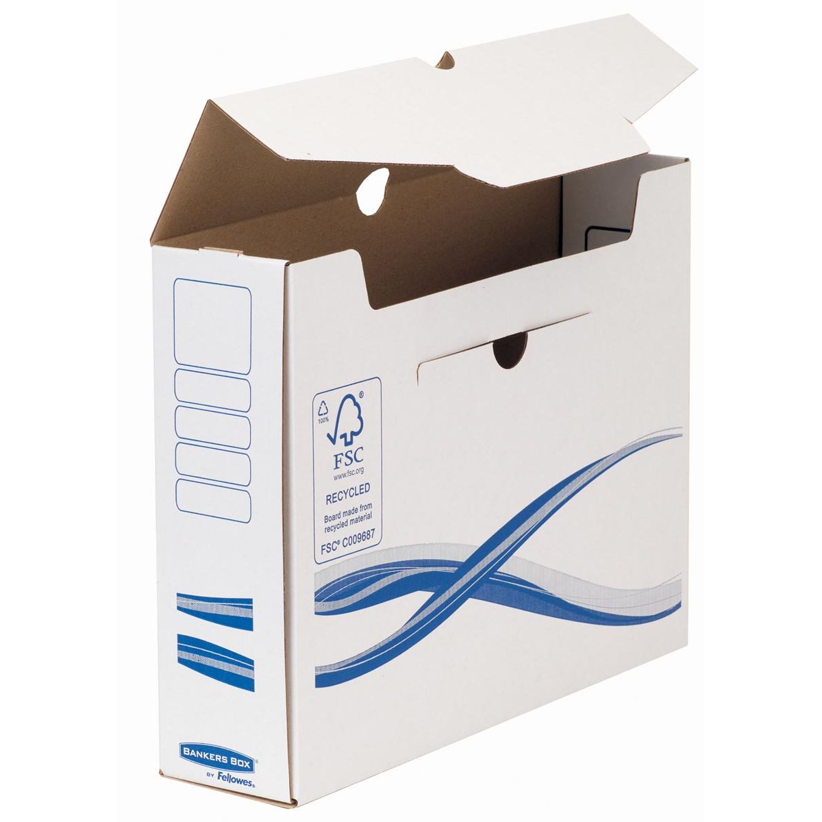 Bankers Box - Basic, boîte d'archives de transfert, ft A4+, dos de 8 cm