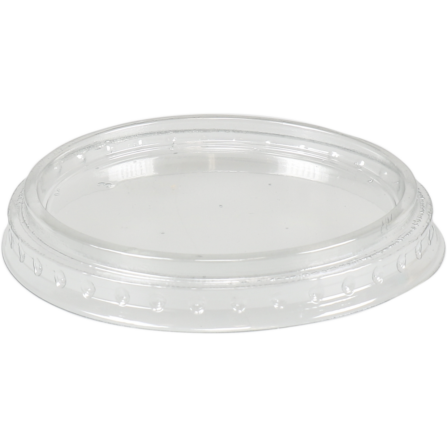 Klika - Deksel | voor beker en voetkuipje | Gerecycled PET | rond | laag | Ø95mm | transparant | 1000 stuks