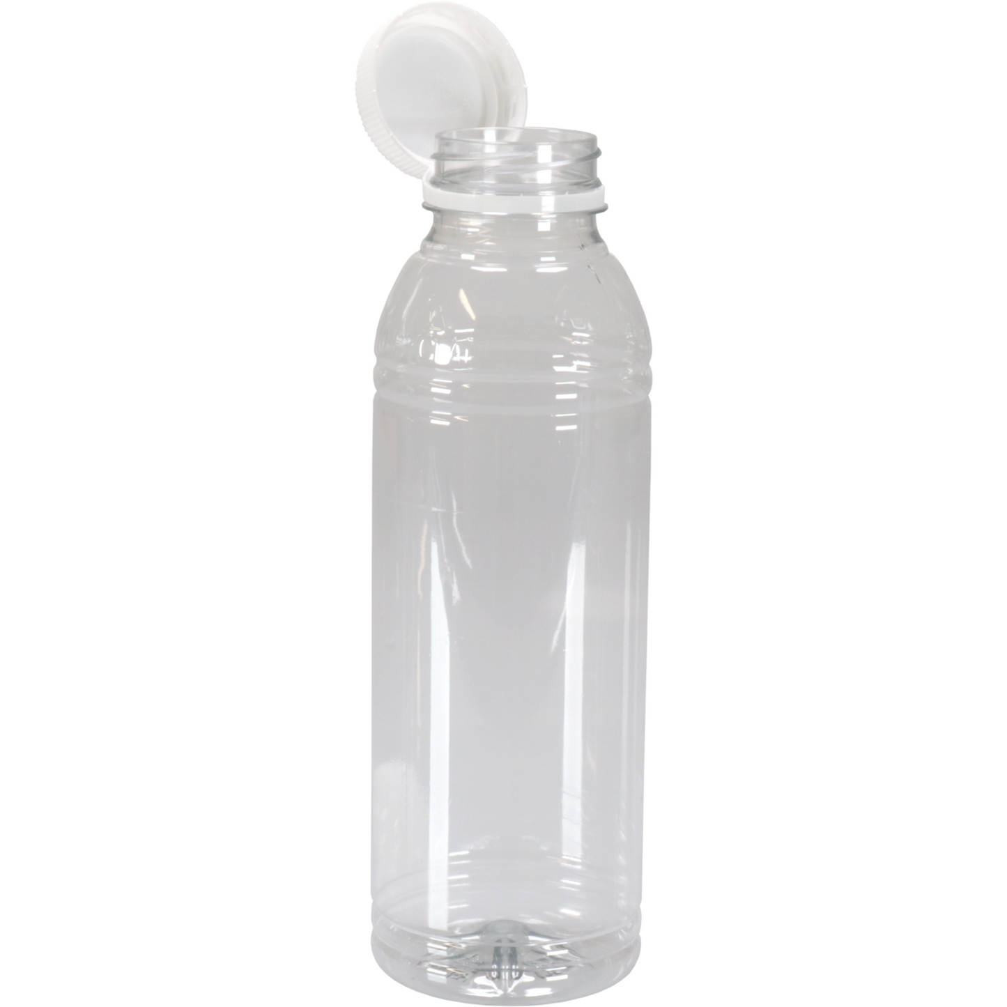 Klika - Fles | petfles | Gerecycled PET | met vaste dop | 500ml | transparant/wit | 60 stuks