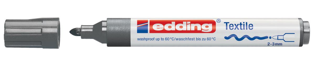 Edding - textielmarker 4500 grijs