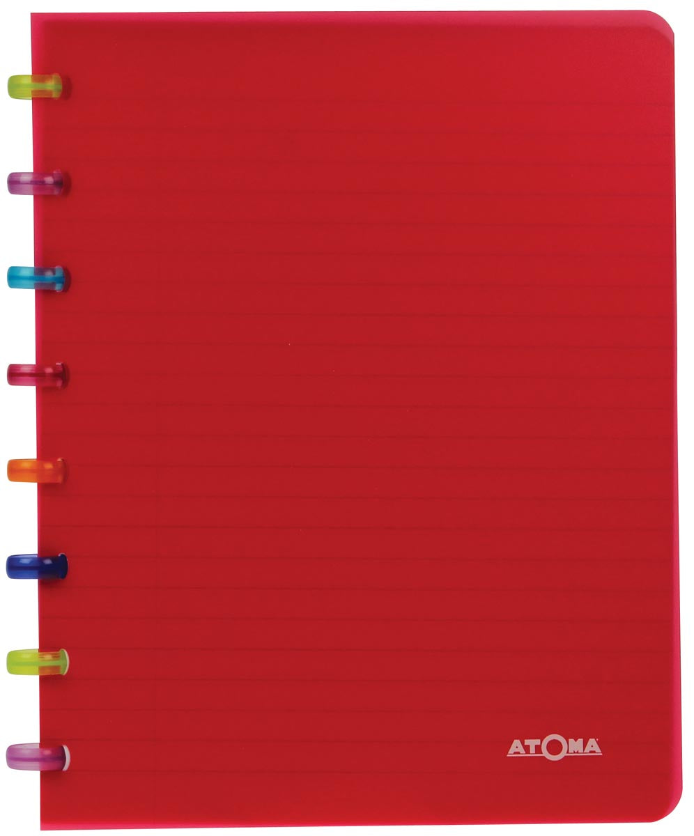 Atoma - Carnet Tutti Frutti, ft A5, 144 pages, ligné, couleurs assorties