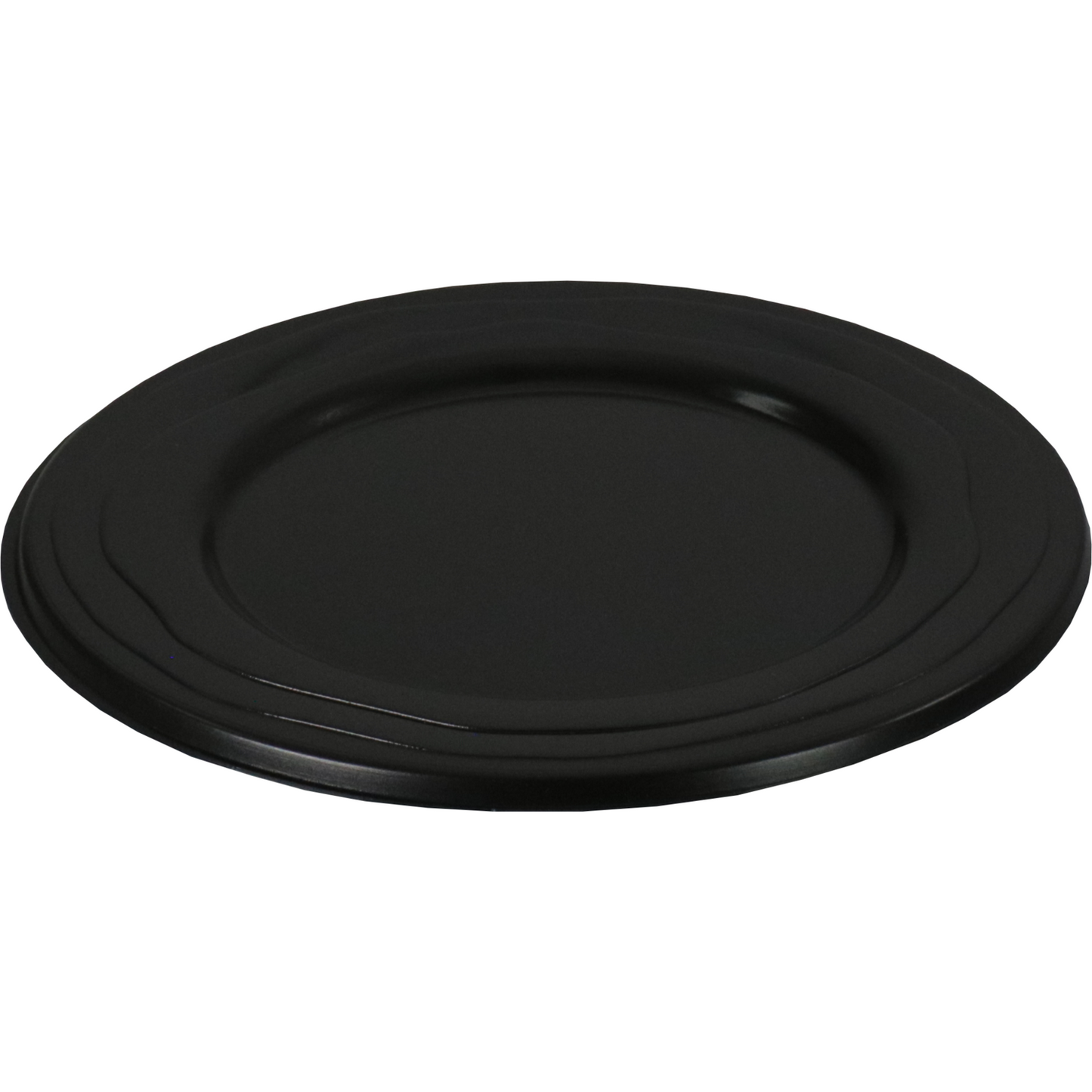 Depa - Bord | Wave | reusable | rond | 1-vaks | pP | Ø18.5cm | zwart | 100 stuks