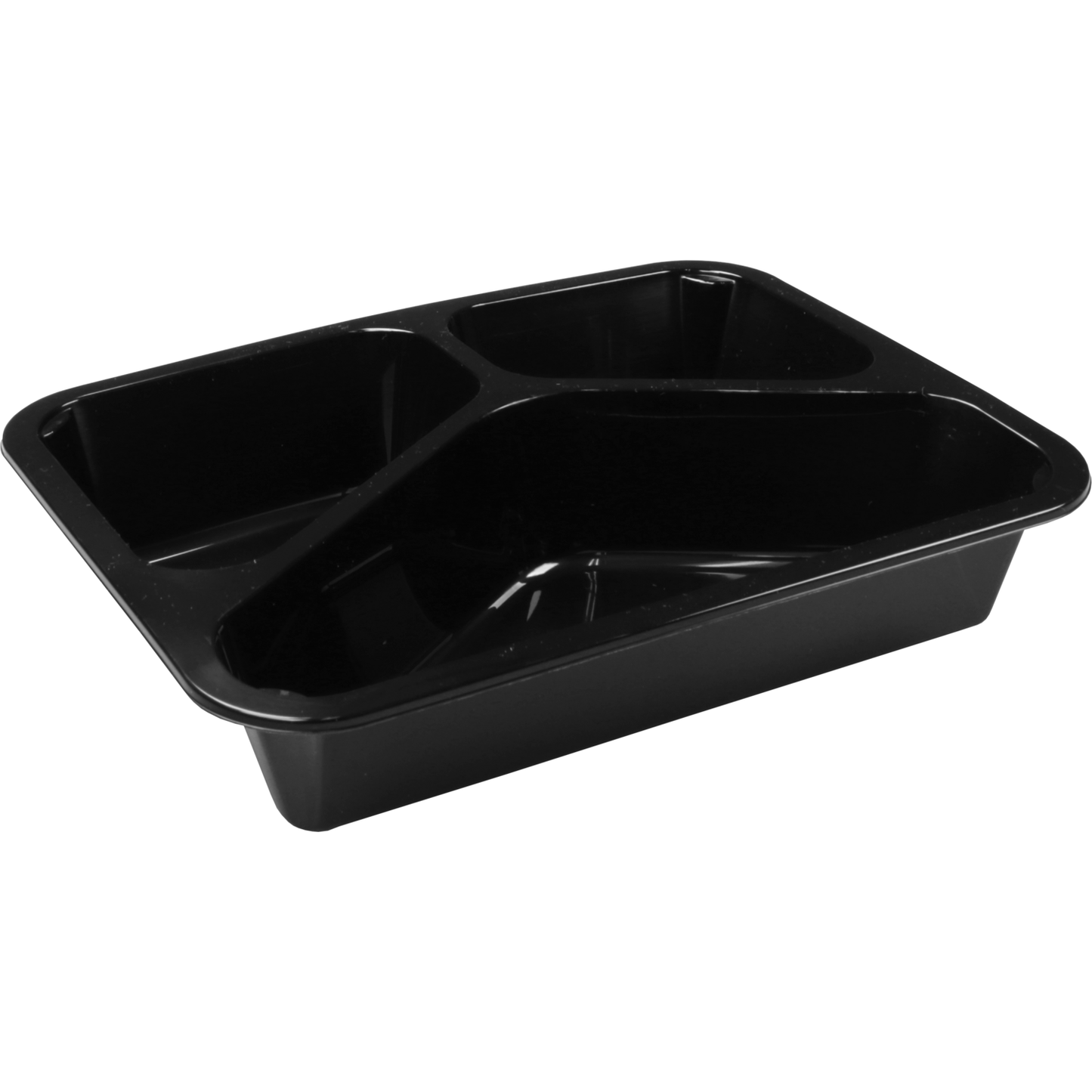 Klika - Bak | PP | 3-vaks | spuitgiet | menubak | 228x178x45mm | zwart | 232 stuks