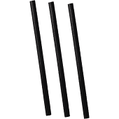 Cocktailstrohhalm aus schwarzem Papier, 150 mm x 8 mm, schwarz, 200 Stück