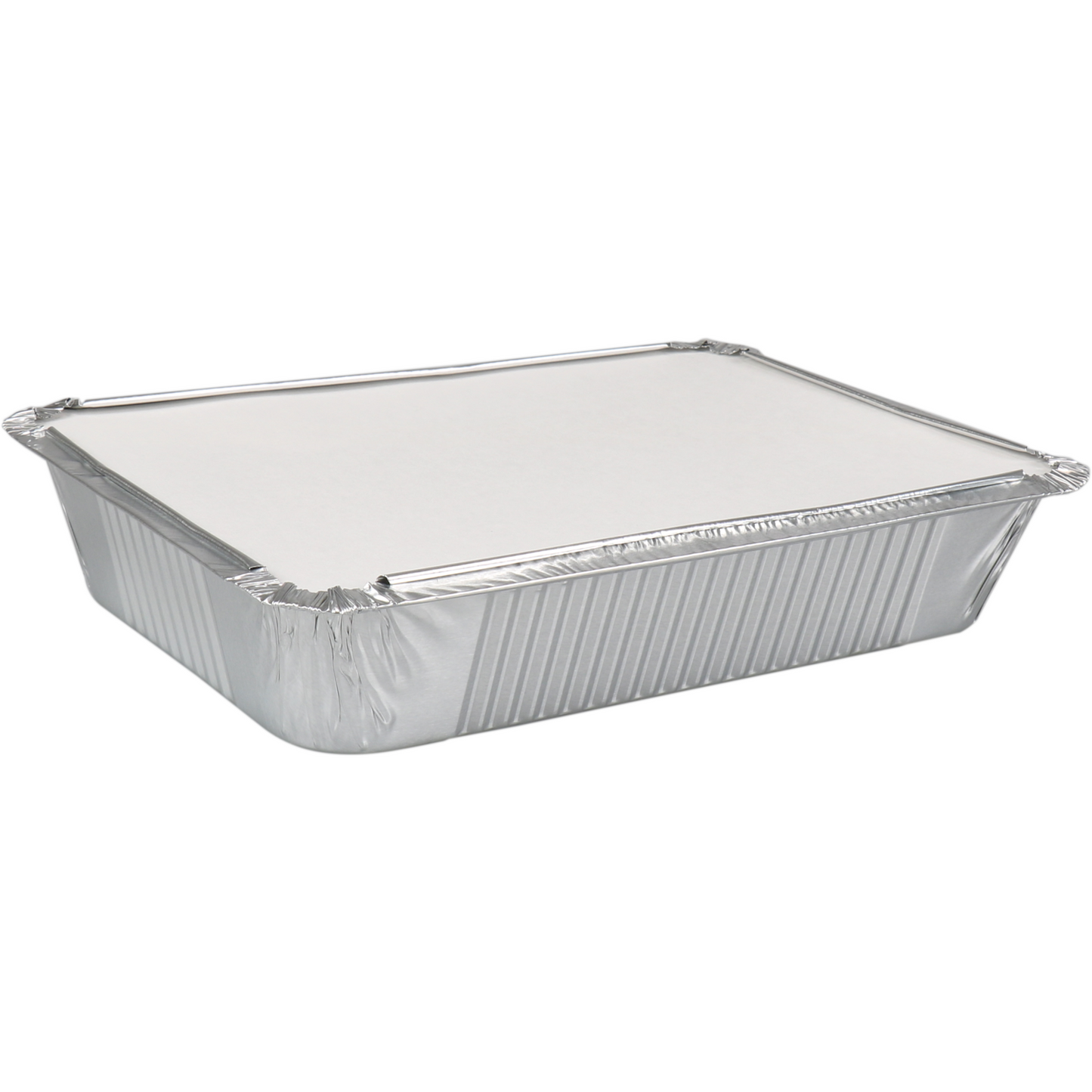 Klika - Bak | Karton + aluminium | 930ml | incl. Deksel | 214x150x40mm | zilver | 250 stuks