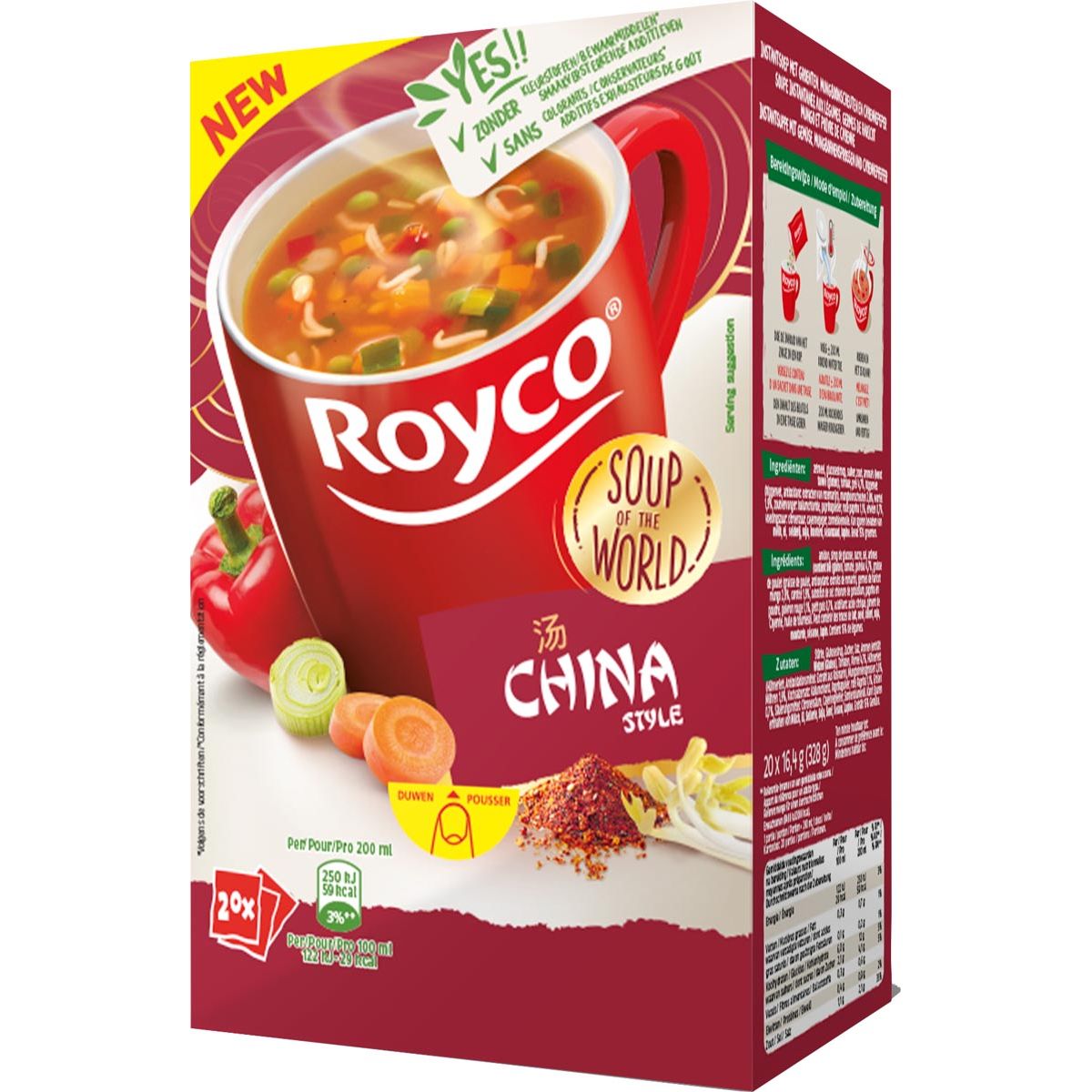 Royco - Minute Soup Chinese Style, pak van 20 zakjes