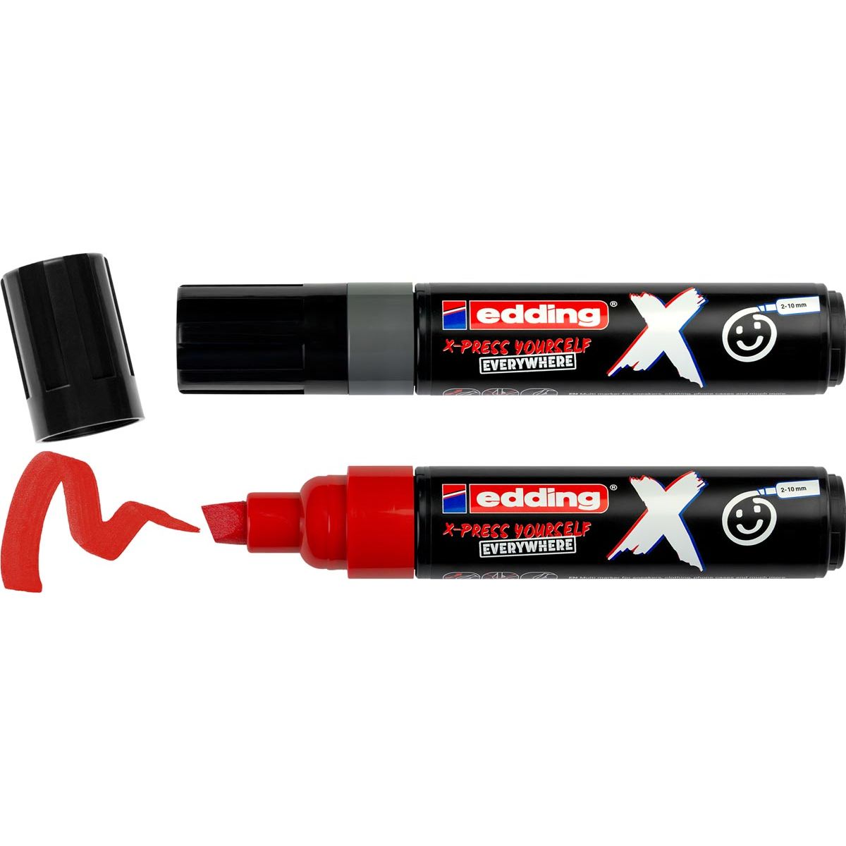 Edding - multimarker 6900 X, grijs/rood, set van 2 stuks