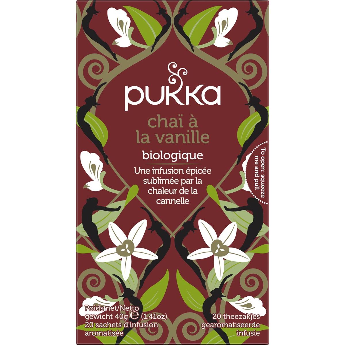Pukka - Tee Bio, Vanille Chai, Packung à 20 Stück