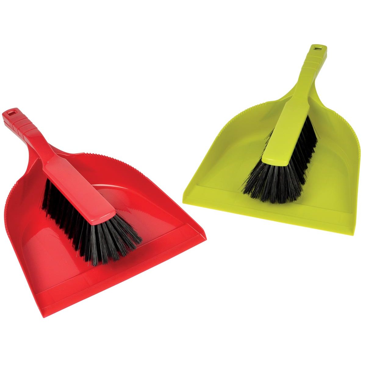 Klika - Kehrschaufel mit Handfeger, aus PVC, farblich sortiert