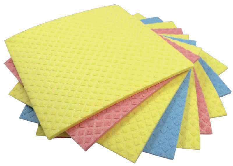 Aqualine - vaatdoekjes ft 18 x 20 cm, geassorteerde kleuren, pak van 5 stuks