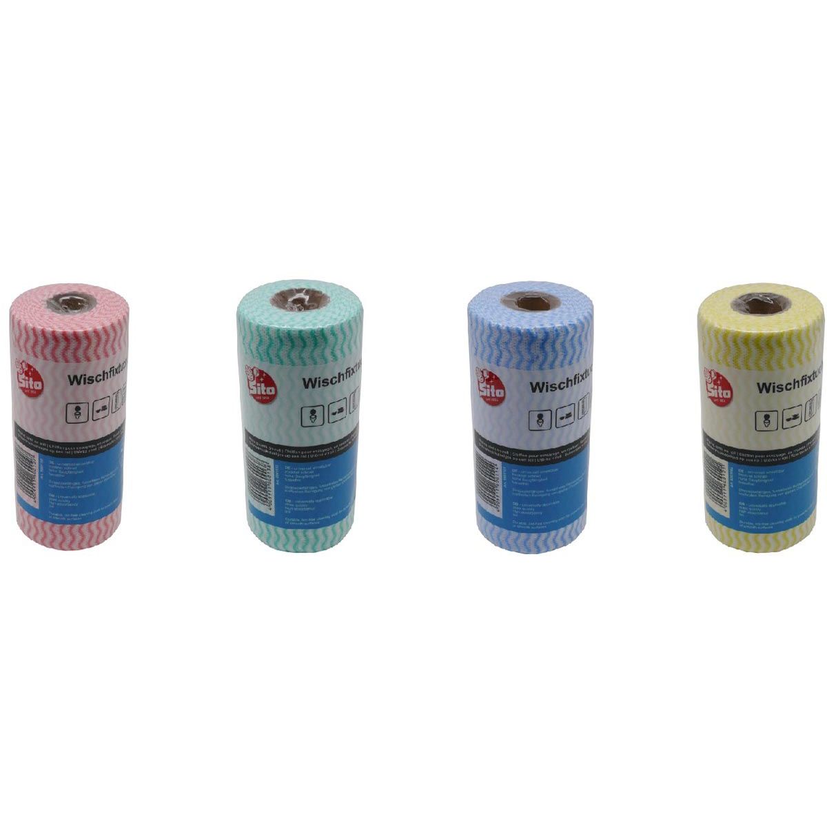 Sito - Reinigungstücher auf Rolle ft 18 x 35 cm, farblich sortiert, Rolle à 50 Stück