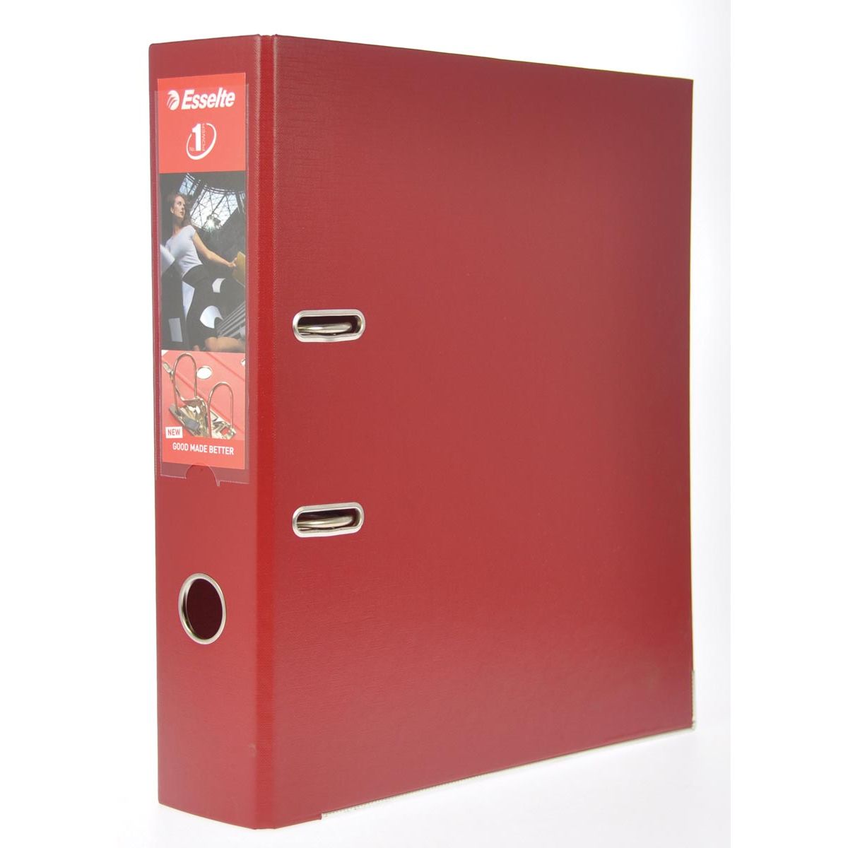 Esselte – Power N°1 Burgunderroter Ordner, Rücken 7,5 cm