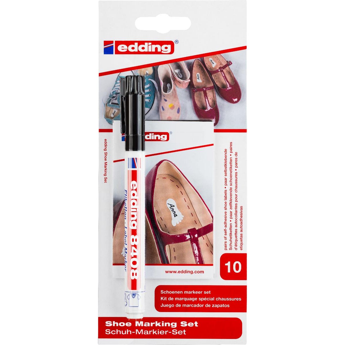 Edding - schoenmarker E-8408, op blister