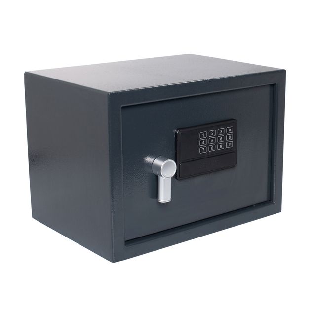 Pavo - Coffre-fort électronique 350x250x250mm gris foncé