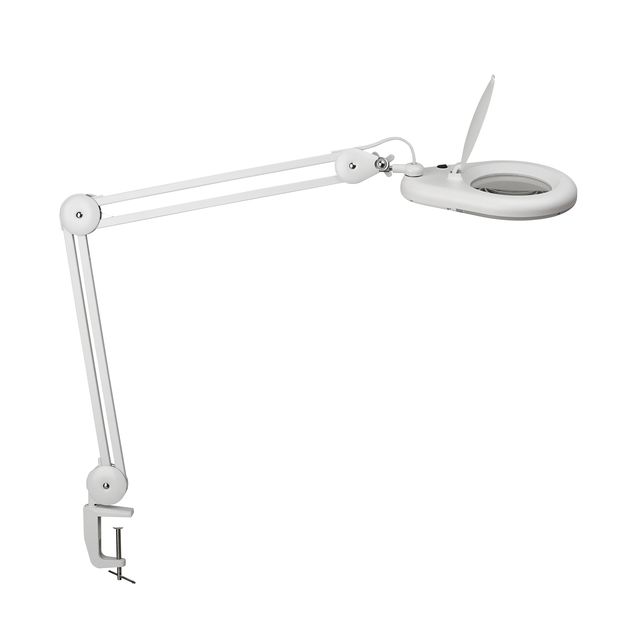 MAUL - Loeplamp Viso LED tafelklem wit