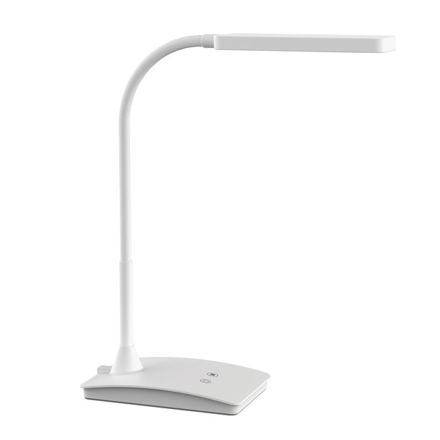 Maul - Bureaulamp pearly led voet dimbaar wit