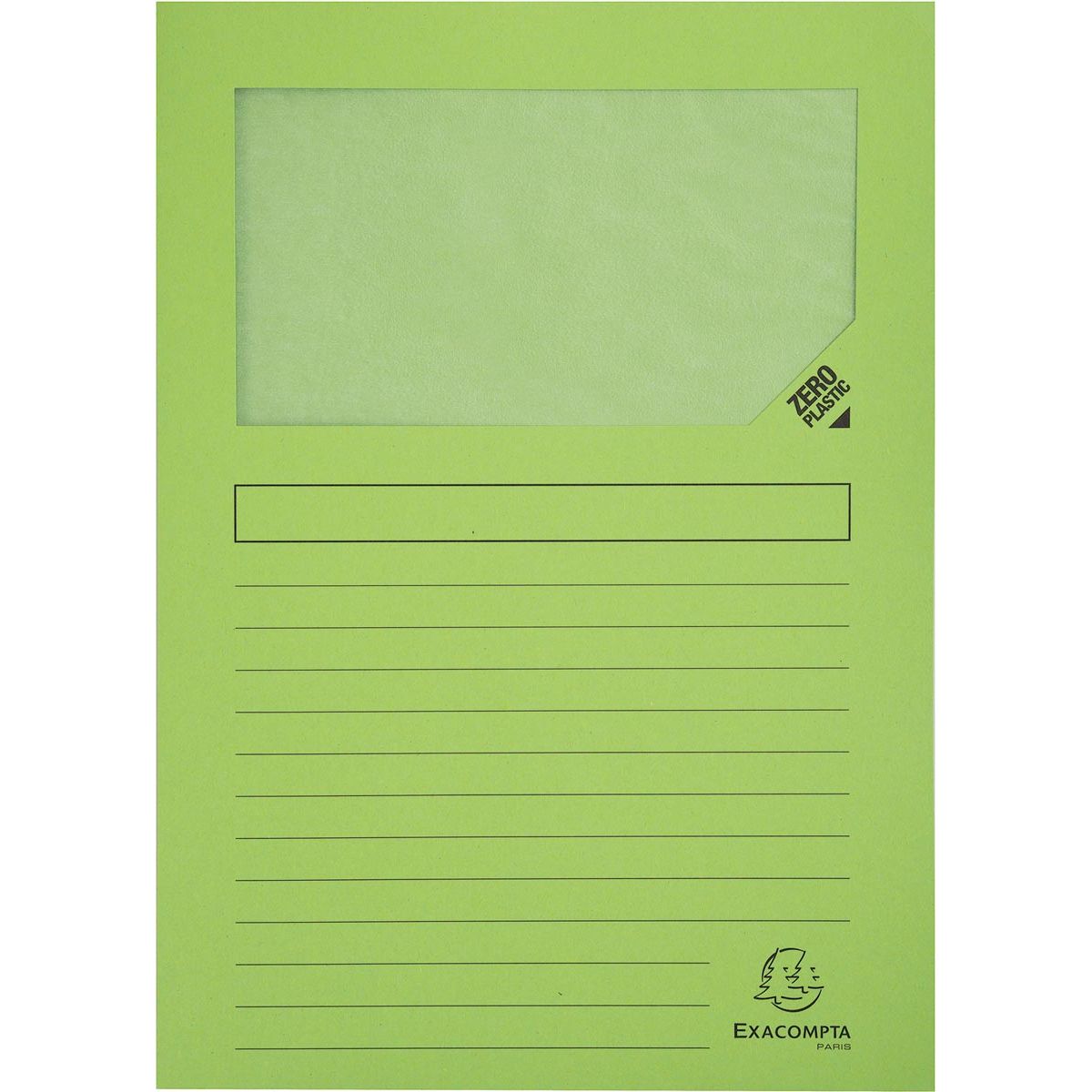 Exacompta - Dossier L Forever, pour format A4, paquet de 25 pièces, vert clair