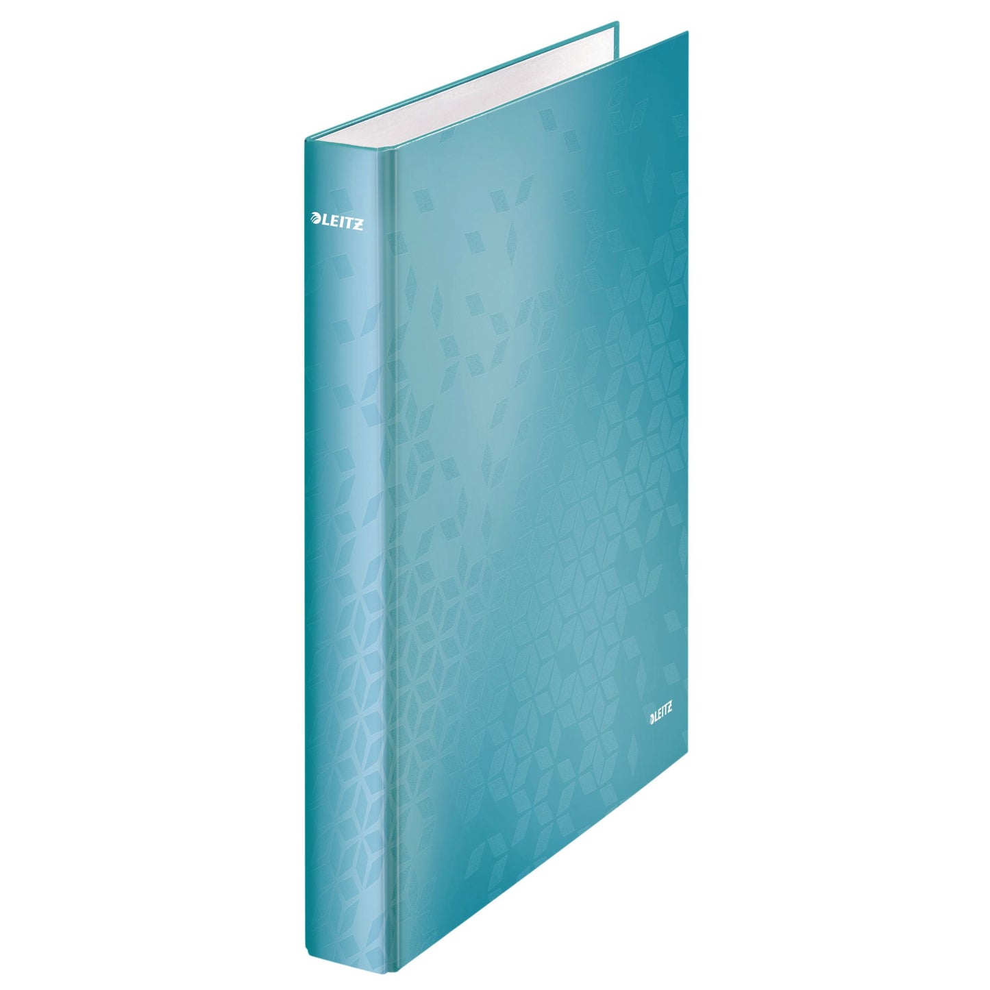 Leitz - Ringbinder WOW A4 Maxi 2-Ring-D-Mechanik 25mm eisblau | 10 Stück