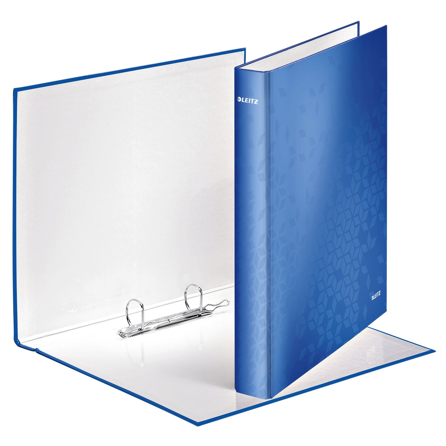Leitz - Ringordner WOW A4 Maxi 2-Ring-D-Mechanik 25mm blau | 10 Stück