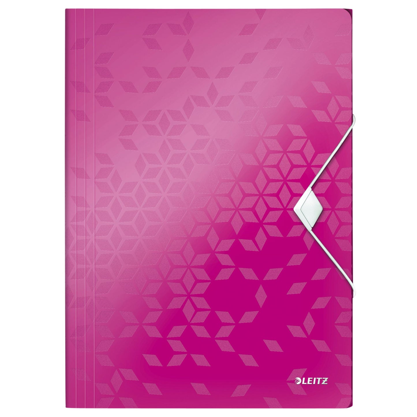 Leitz - Elastomap WOW A4 3 kleppen PP roze