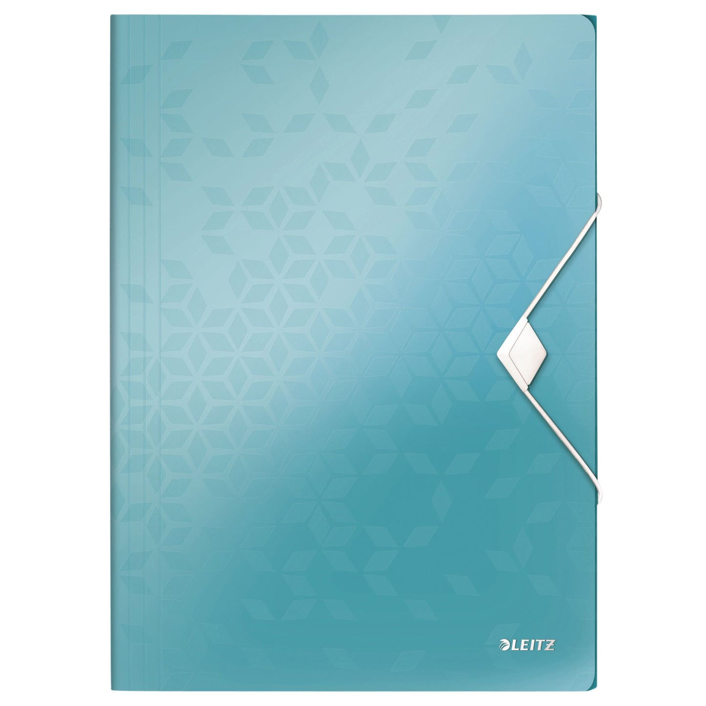 Leitz - Dossier Elasto WOW A4 3 rabats PP bleu glacier