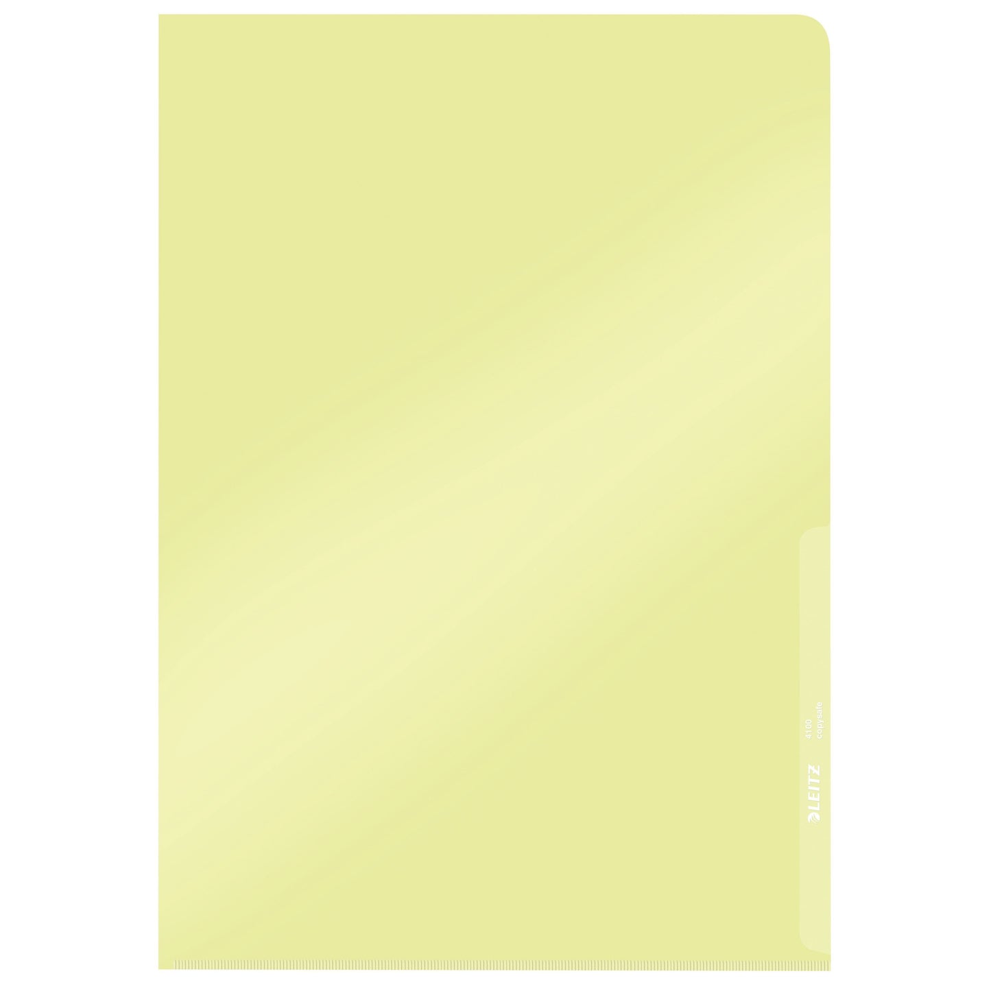 Leitz - Dossier à insérer modèle L copie coffre-fort 0,15 mm PVC A4 jaune 100 pièces