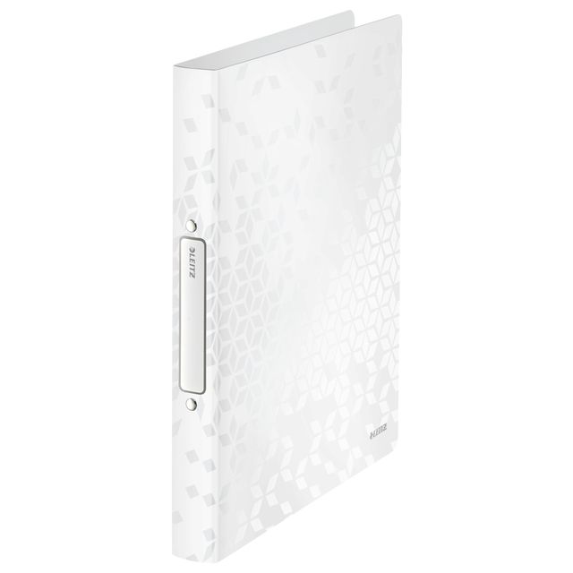 Leitz - Classeur à anneaux WOW A4 2 anneaux O-mechanism 25mm PP blanc | 10 pièces