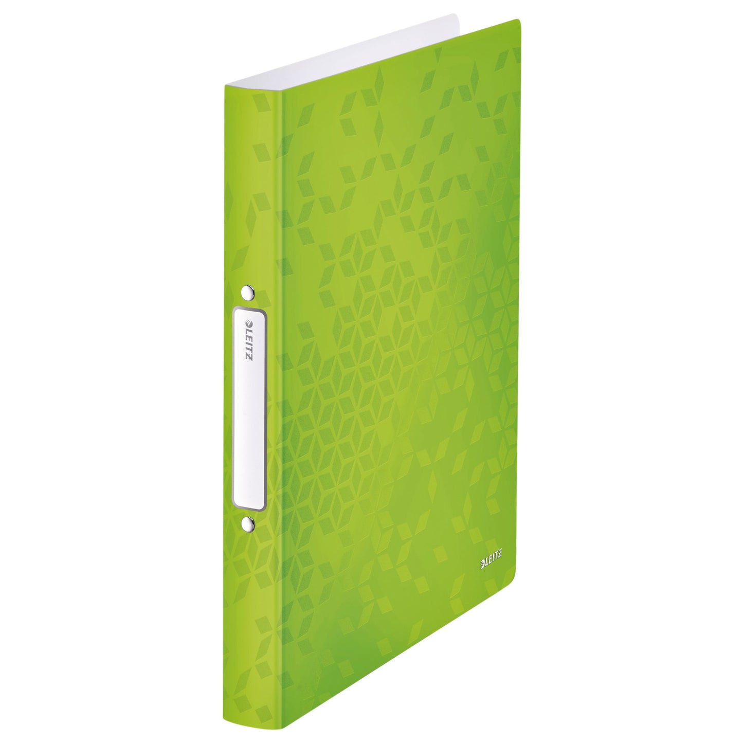 Leitz - Classeur à anneaux WOW A4 2 anneaux O-mechanism 25mm PP vert | 10 pièces