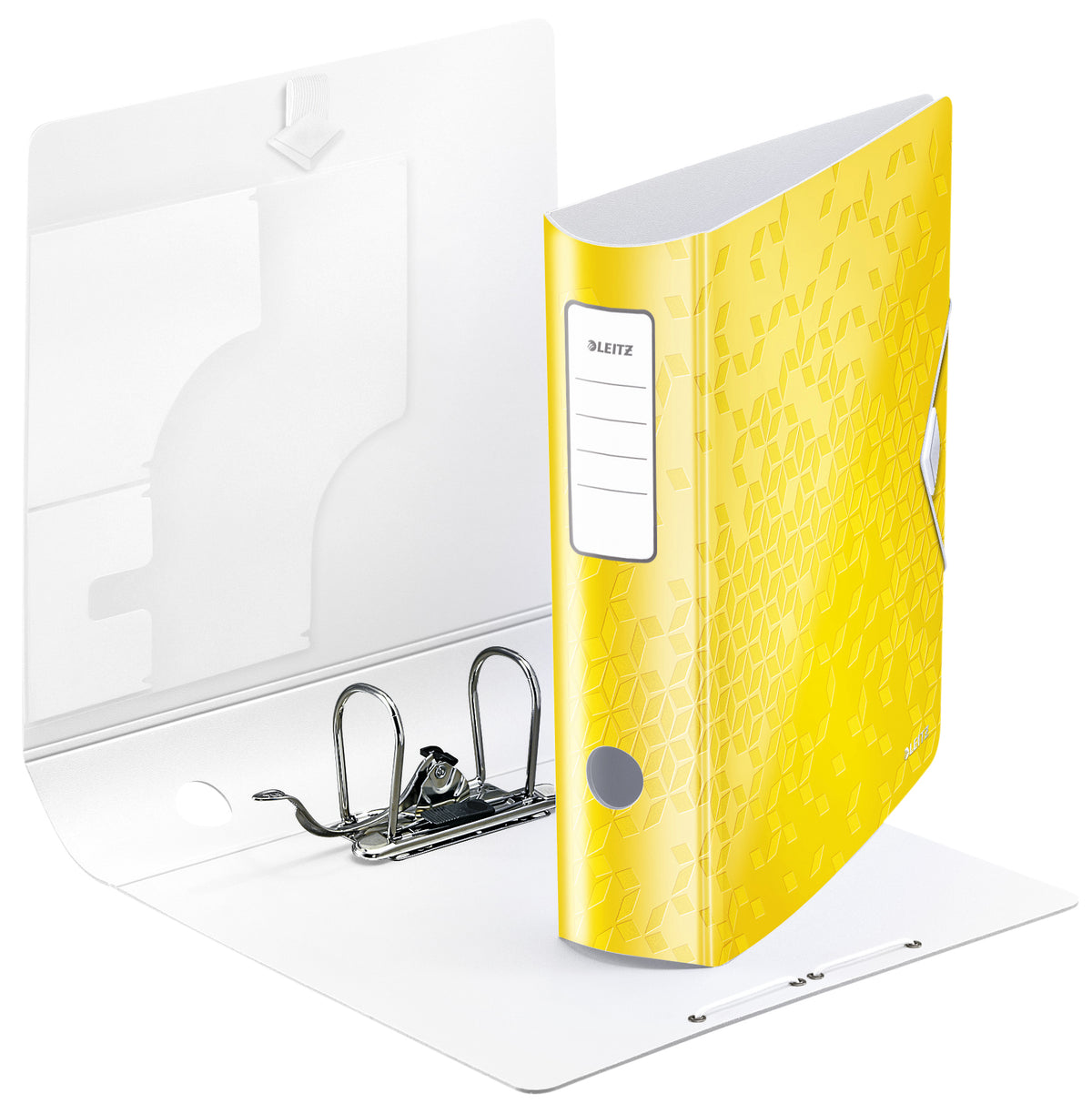 Leitz - Ordner leitz wow actif 180° 80mm pp a4 jaune | 5 pièces